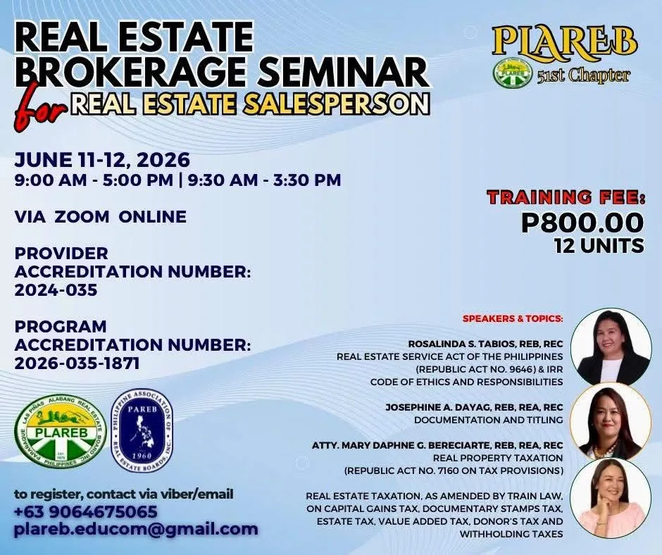 Real Estate Brokerage Seminar for New Real Estate Salesperson June 11-12, 2026