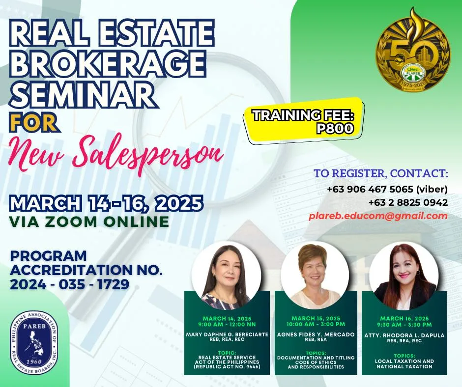 REBRES, March 14–16, 2025 seminar poster