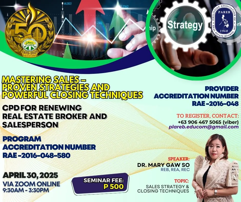 CPD: Mastering Sales, April 30, 2025 seminar poster