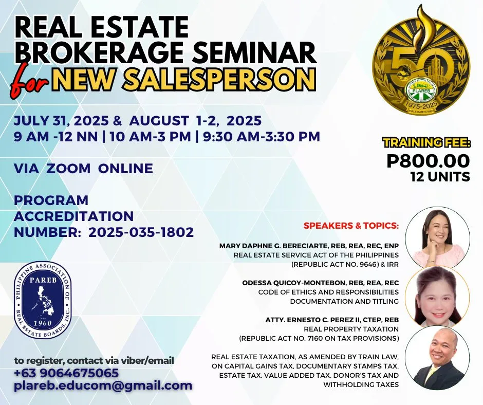 REBRES, July 31 – August 2, 2025 seminar poster