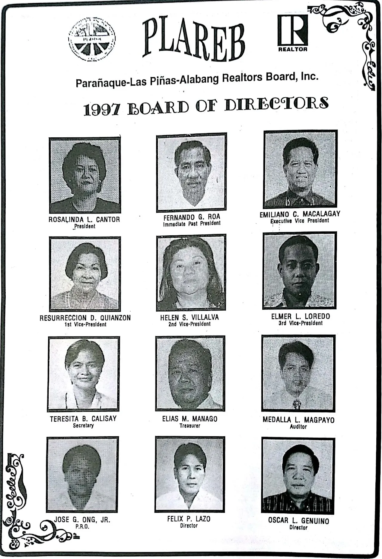 Board of Directors 1997