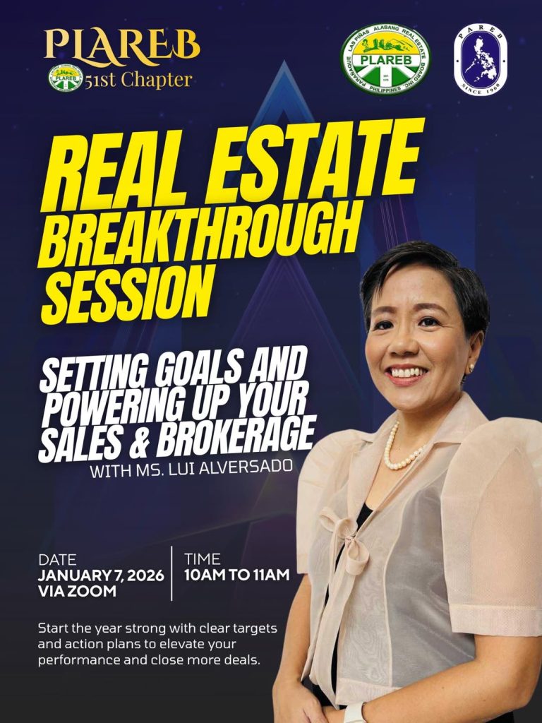PLAREB Real Estate Breakthrough Session